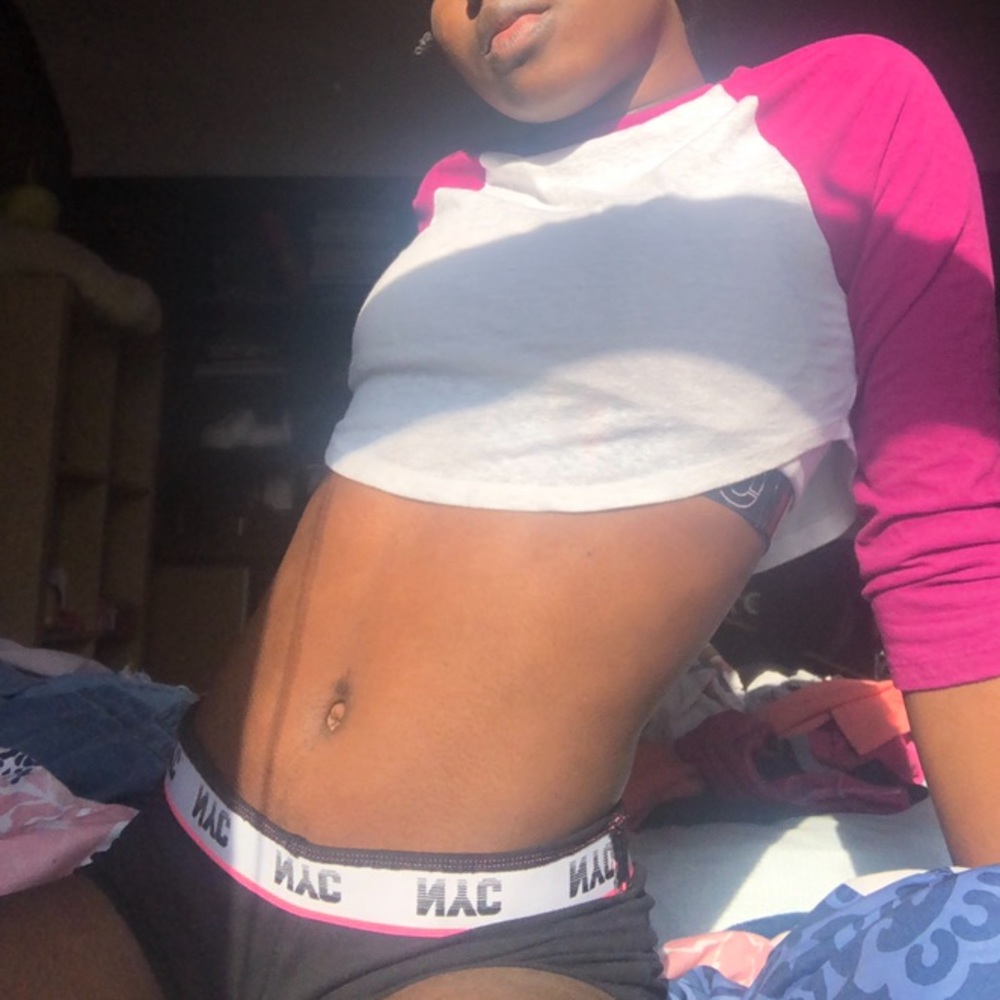 Baseball crop top tshirt